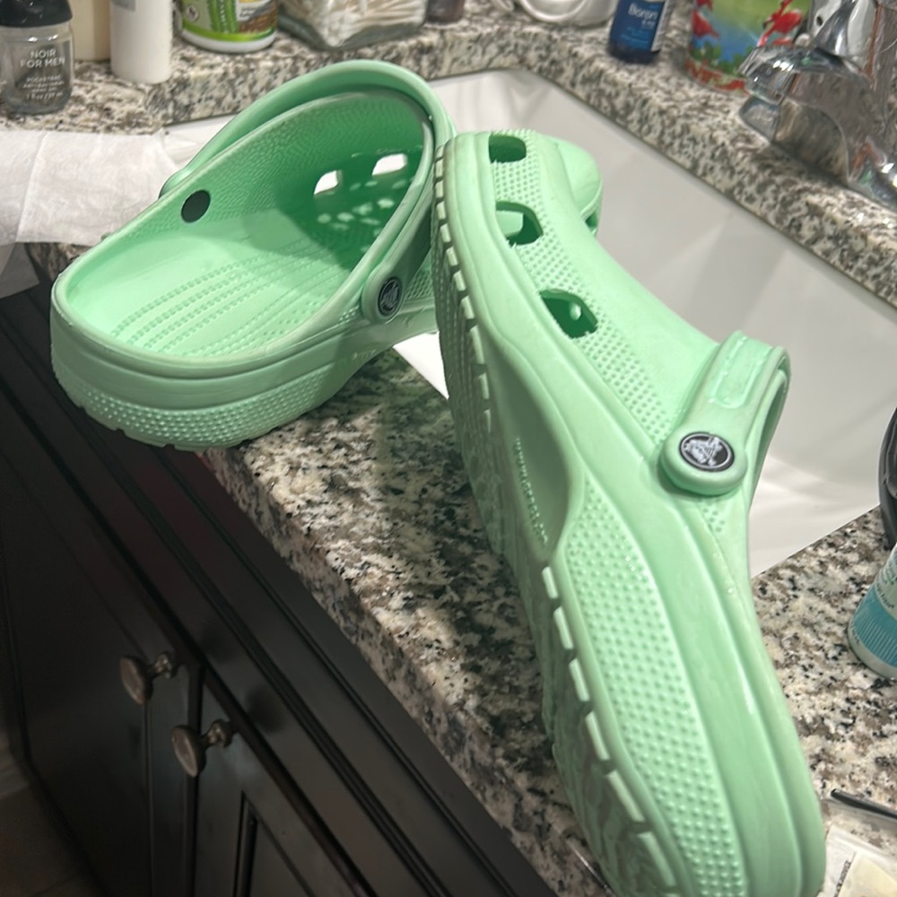 Crocs, Sz 10-12, green